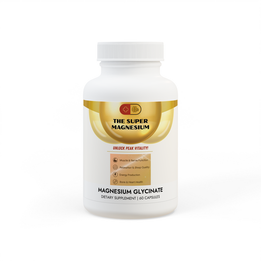 Magnesium Glycinate Supplement (60 Capsules)